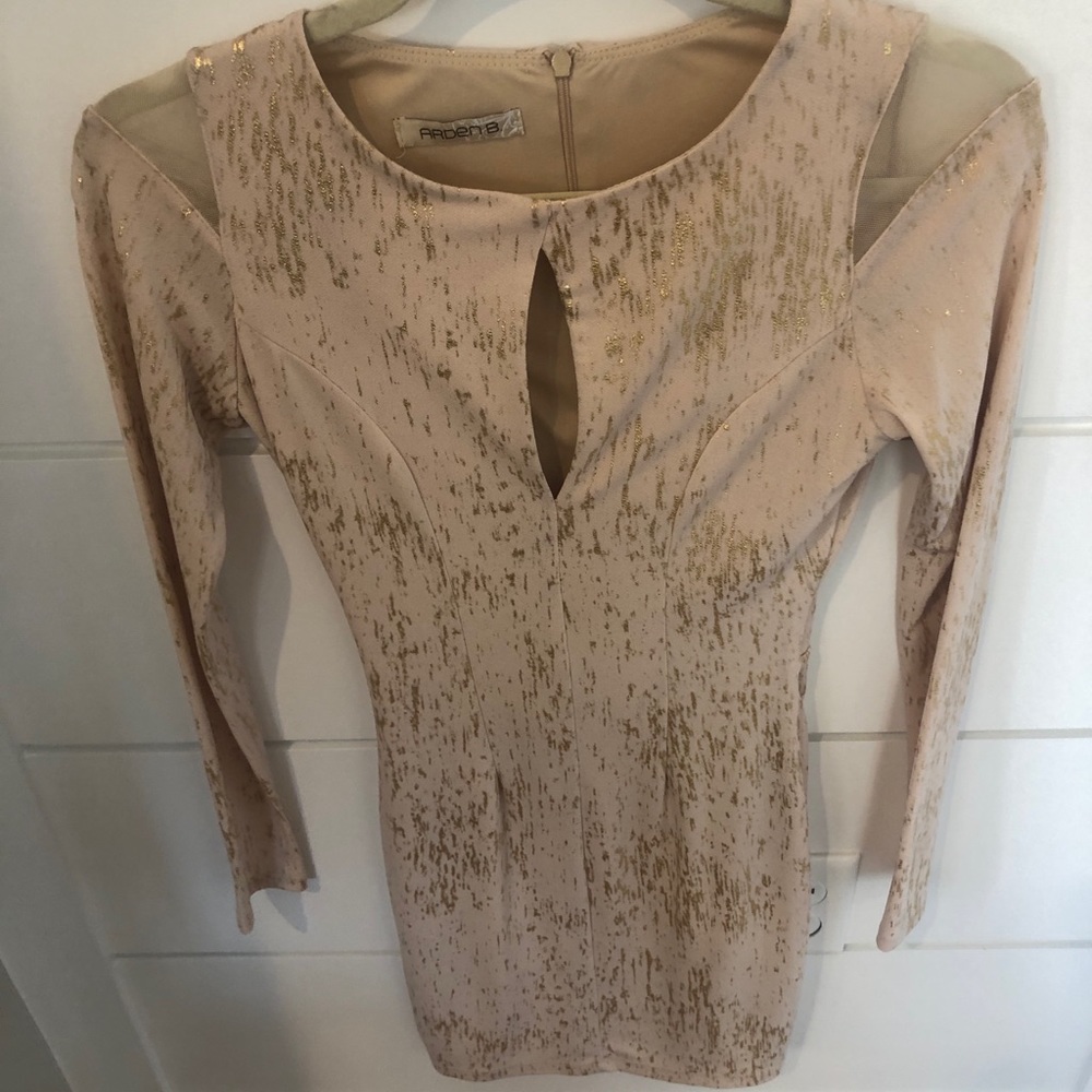 Arden B gold dress